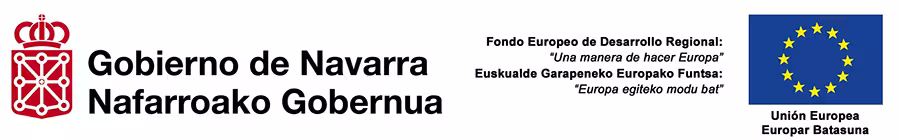 Logos de Gobierno de Navarra y FEDER