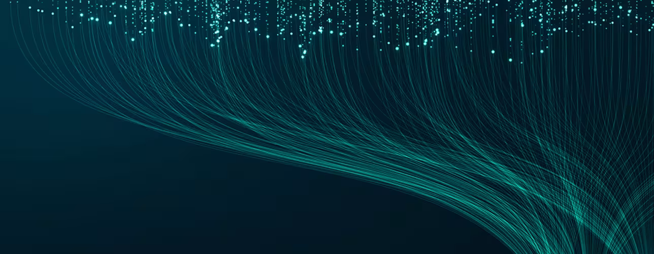 Multitud de datos se unen con líneas verdes en un mismo destino