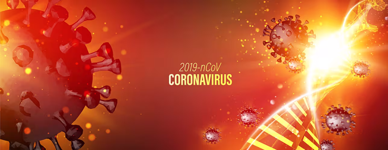 Montaje de coronavirus