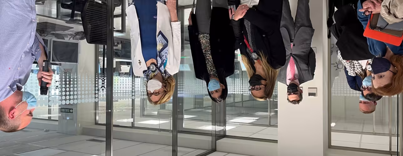 Las europarlamentarias en la visita a NASERTIC