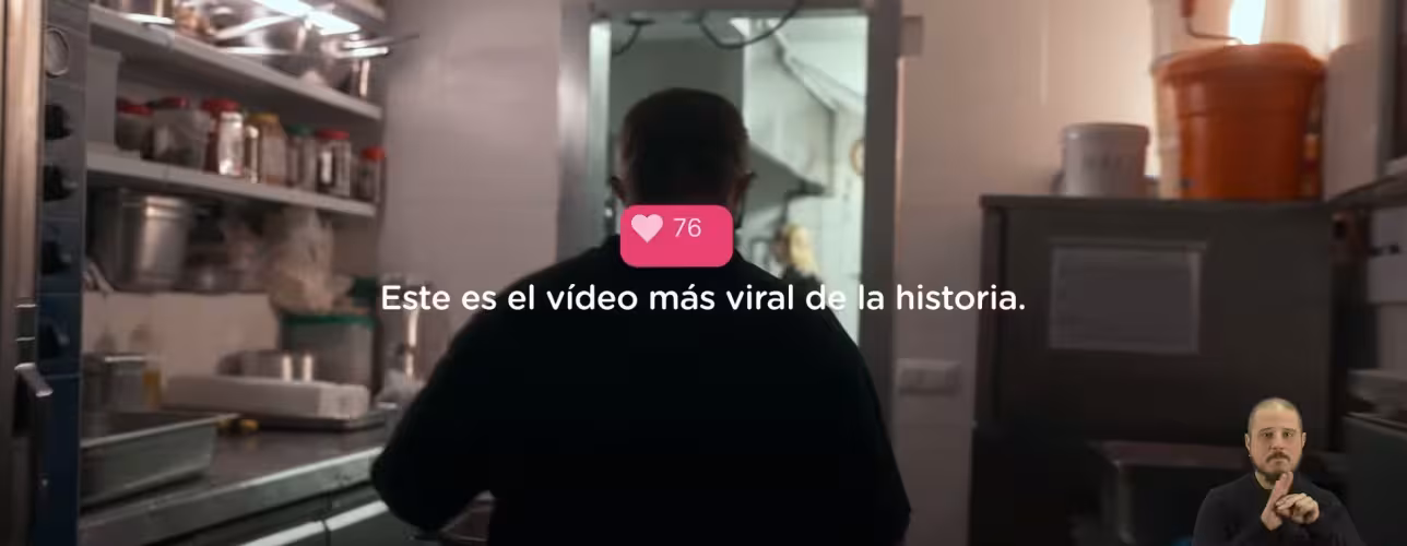 Fragmento del vídeo de la campaña