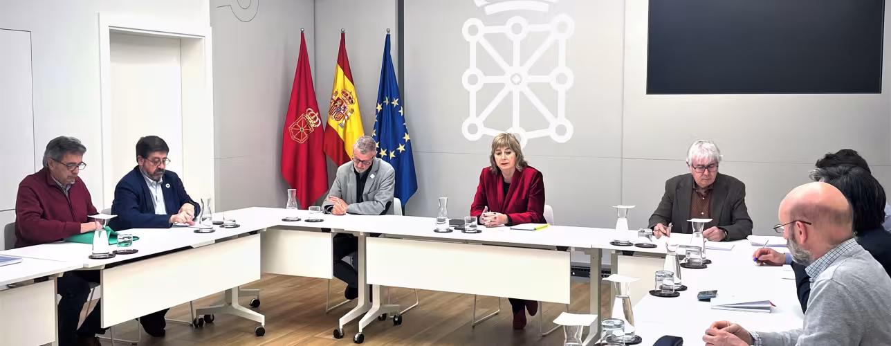 La vicepresidenta Ollo, en la reunión de la Comisión Técnica de Coordinación en materia de Memoria Histórica.