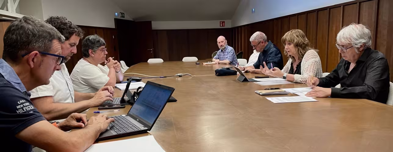 La vicepresidenta Ollo, durante la sesión de la Comisión Técnica